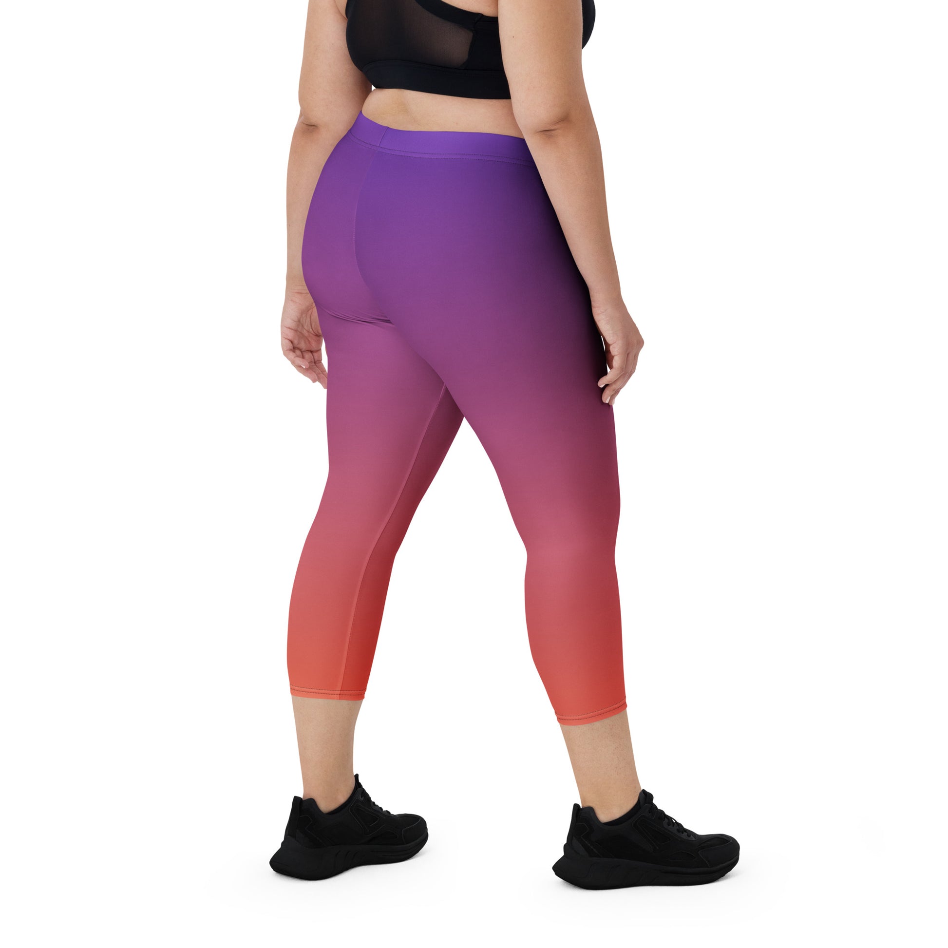 Peach Delight FLAKOUT Sport Women's Capri Leggings - FLAKOUT