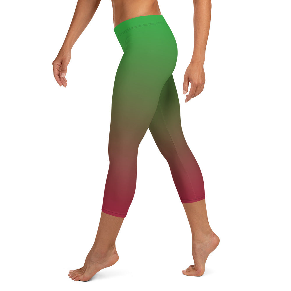 Forest Flame FLAKOUT Sport Women's Capri Leggings - FLAKOUT