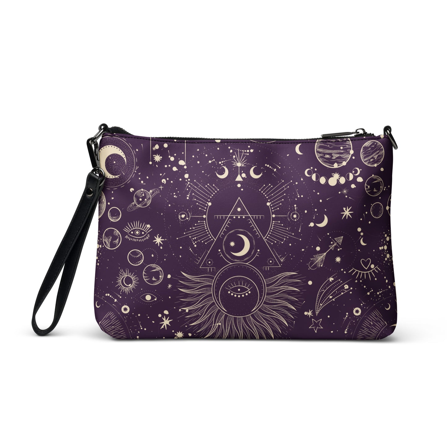 Cosmic Constellations Leather Crossbody Bag - FLAKOUT