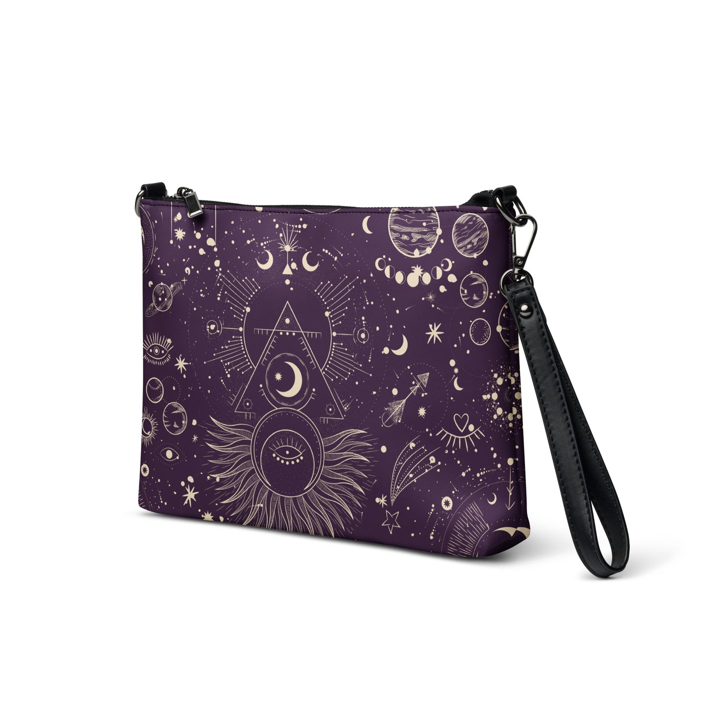 Cosmic Constellations Leather Crossbody Bag - FLAKOUT