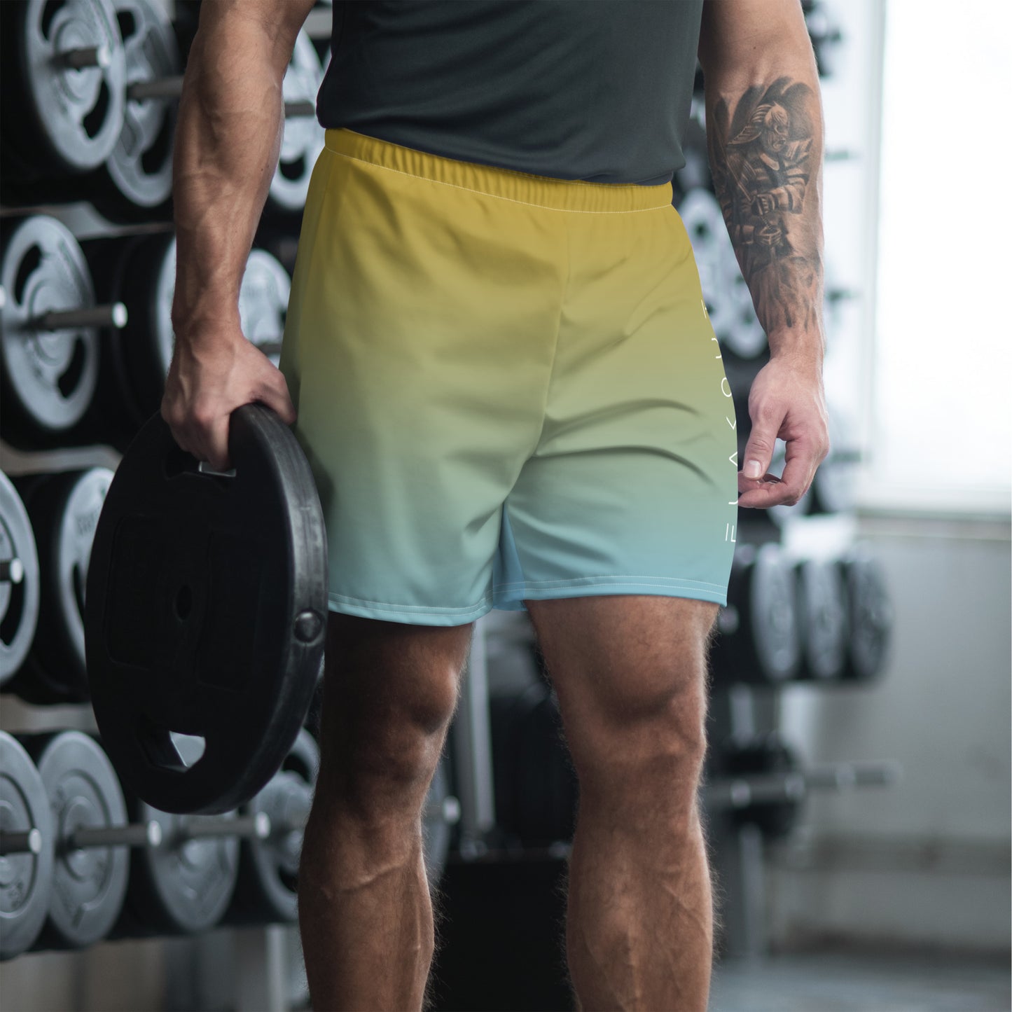 Golden Azure Men's Recycled Shorts - FLAKOUT