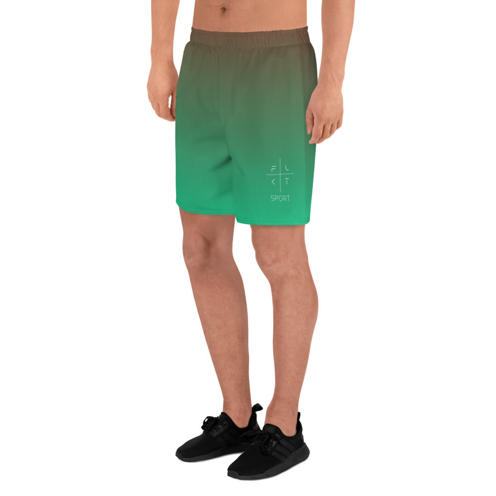 FLAKOUT Sport Lively Leaf Men's Recycled Athletic Shorts - FLAKOUT