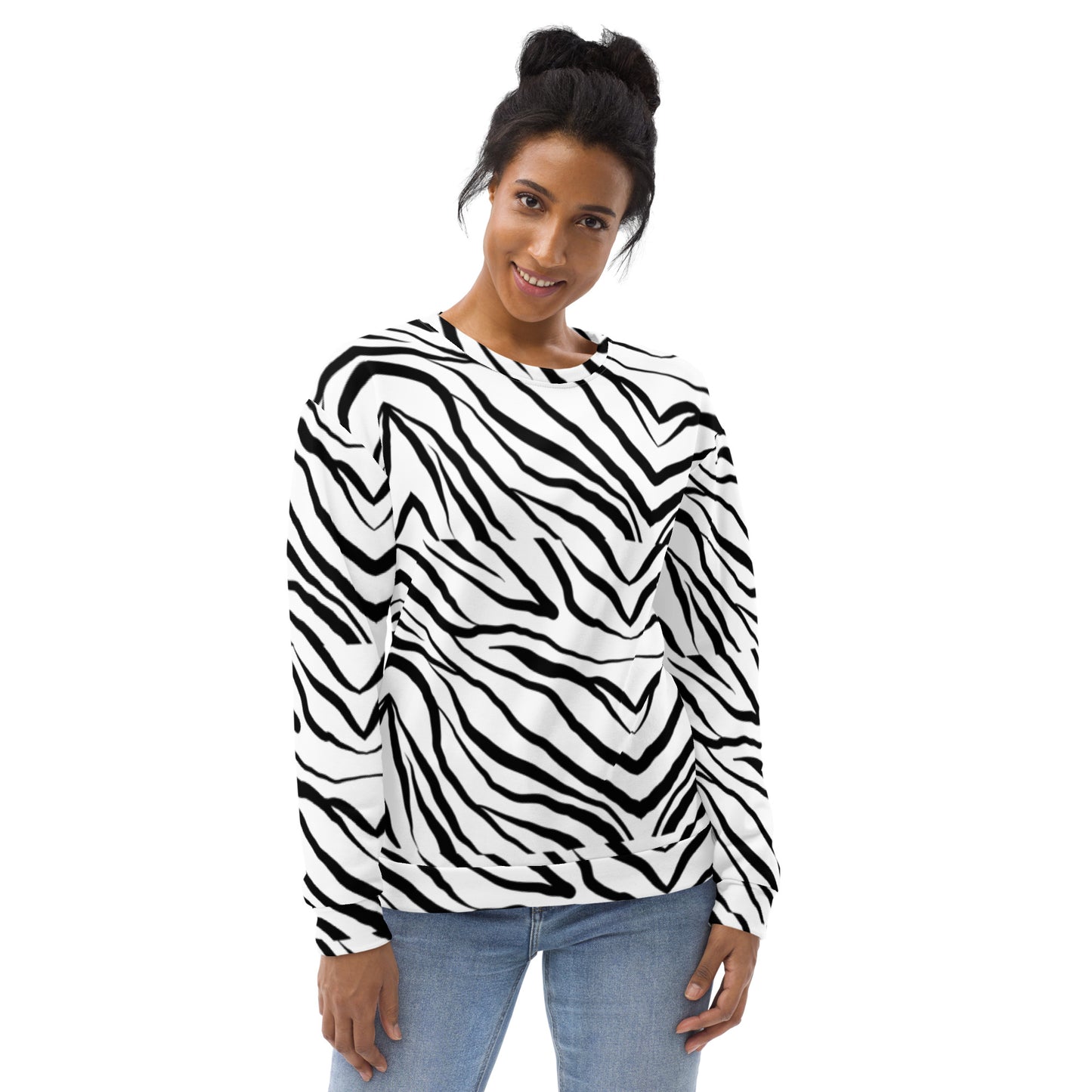 Striped Zebra Vibrance Sweatshirt - FLAKOUT