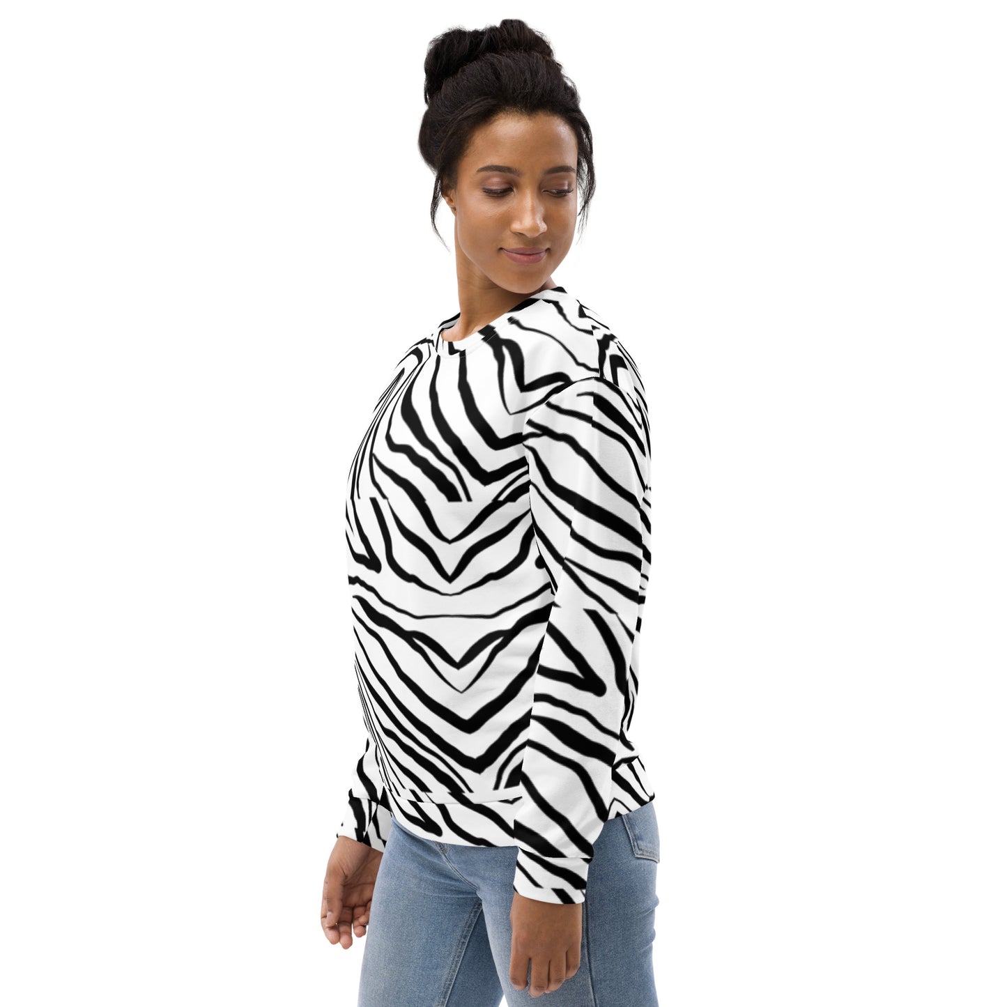 Striped Zebra Vibrance Sweatshirt - FLAKOUT