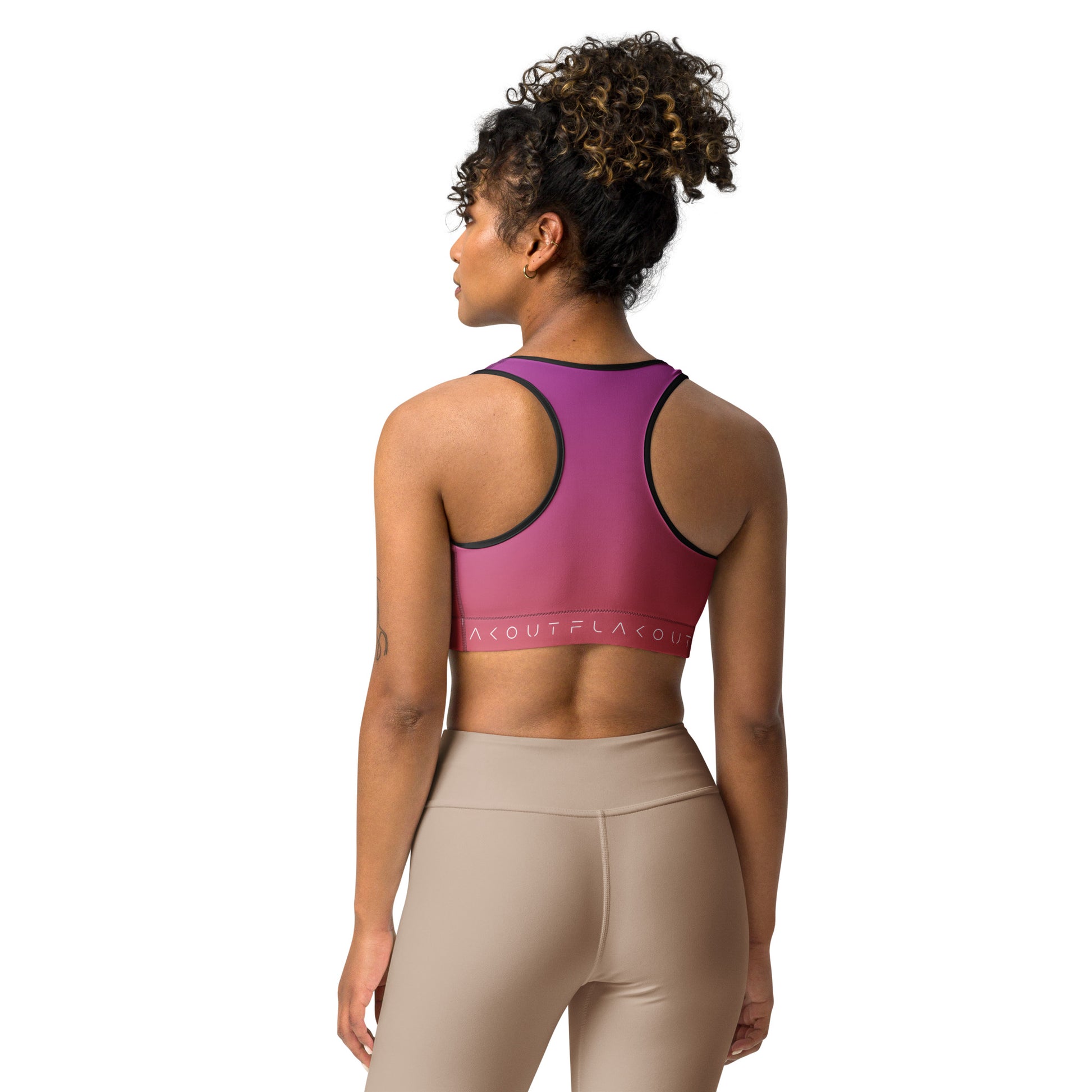 Berry Sunset Women's Sports Performance Bra - FLAKOUT