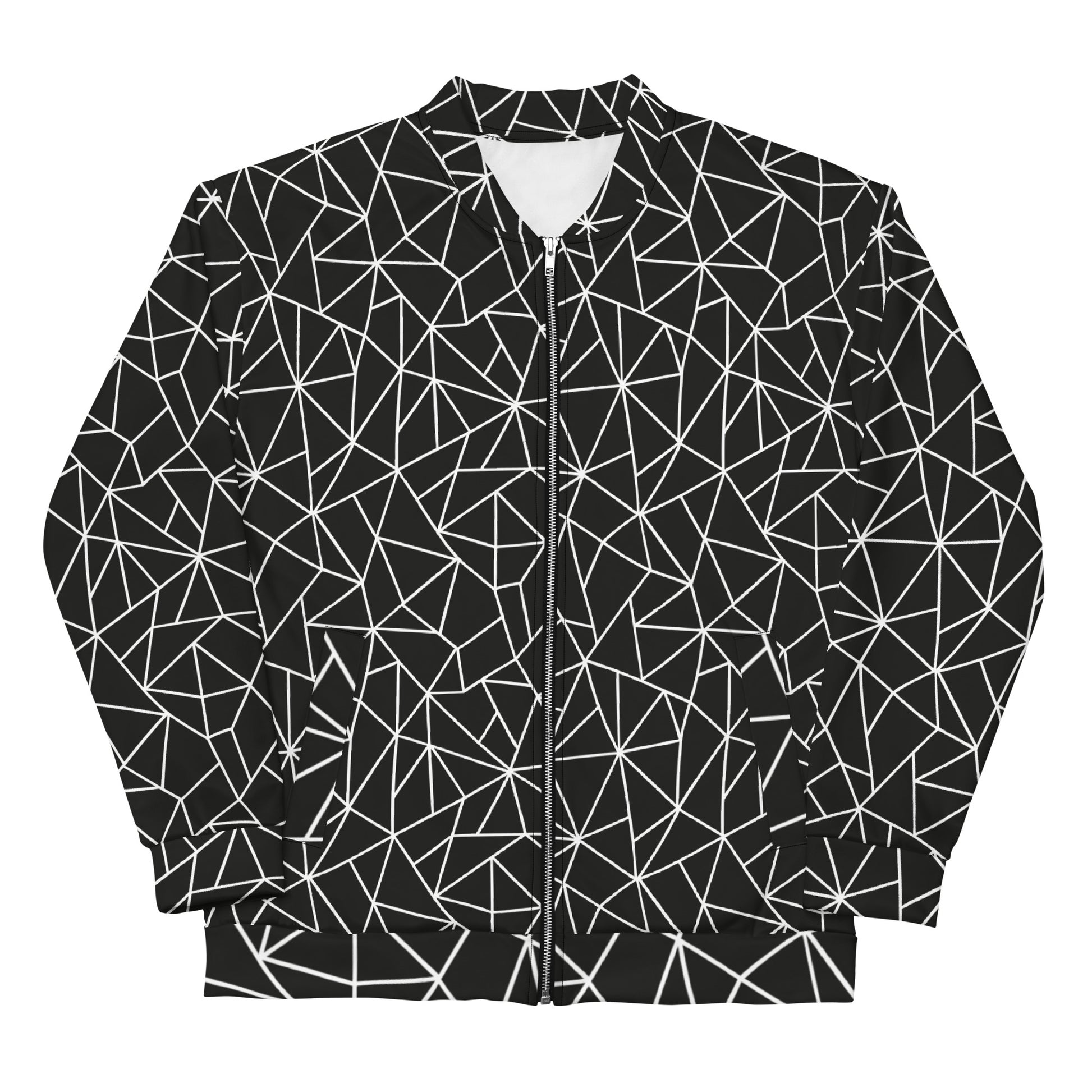 Angular Allure Men's Bomber Jacket - FLAKOUT