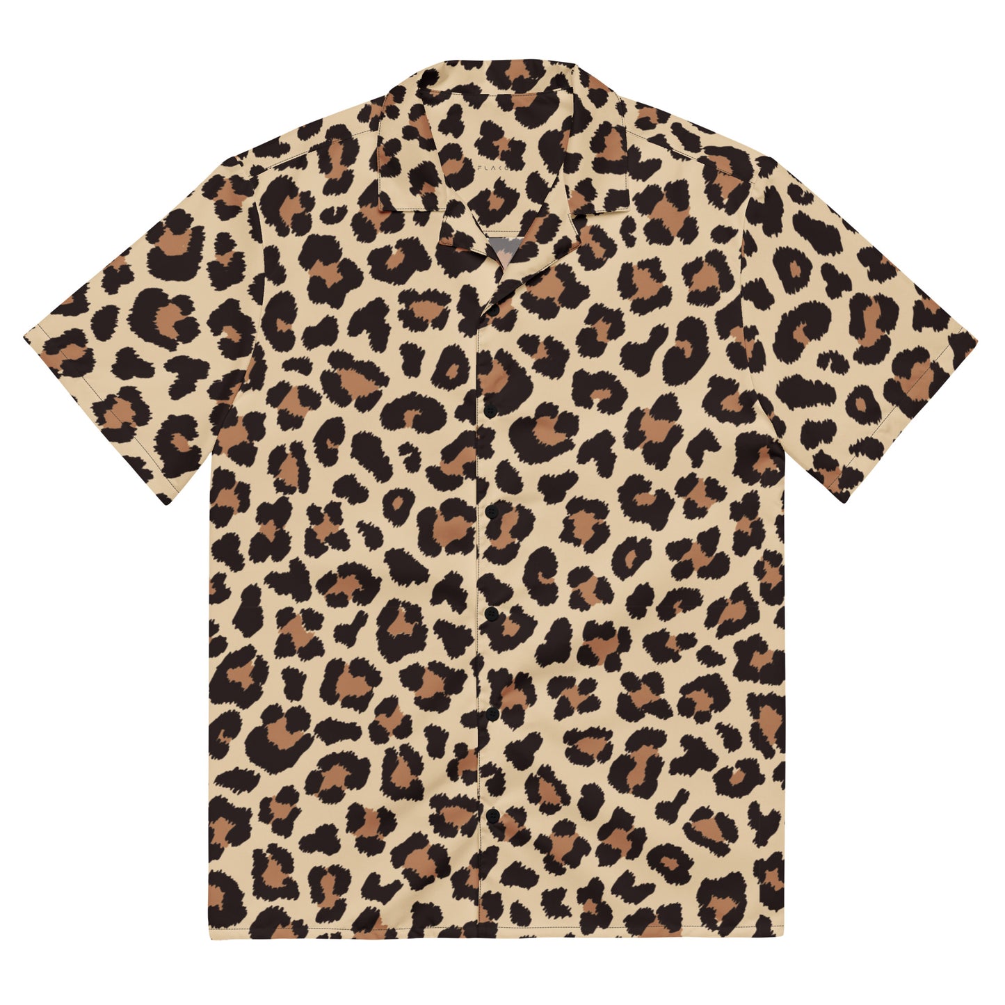 Leopar Chic Feline Button Shirt - FLAKOUT