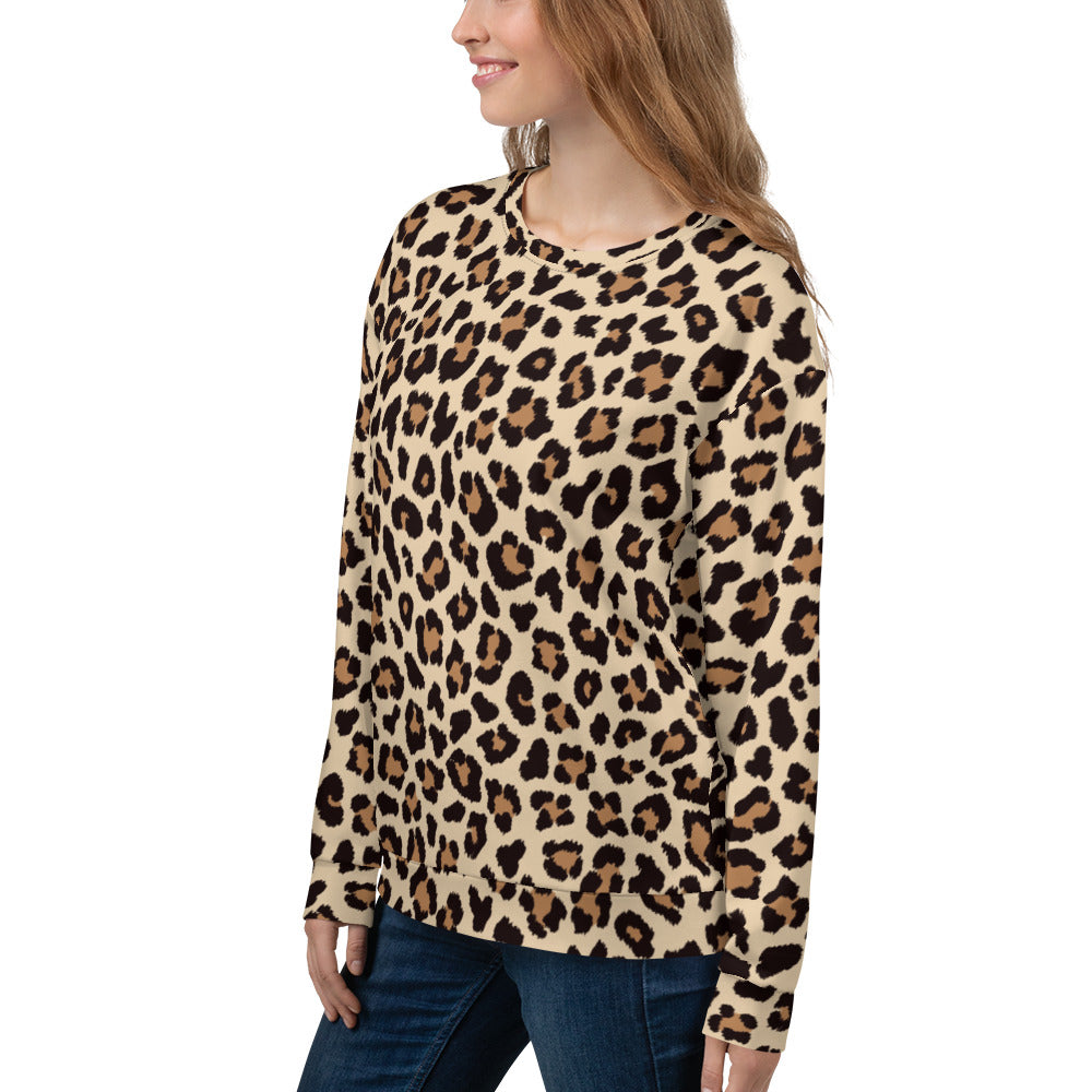 Leopar Chic Feline Women's Sweatshirt - FLAKOUT