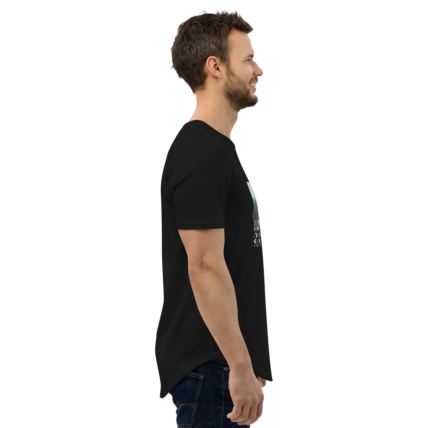 Fly High Voyager Men's Curved Hem T-Shirt - FLAKOUT