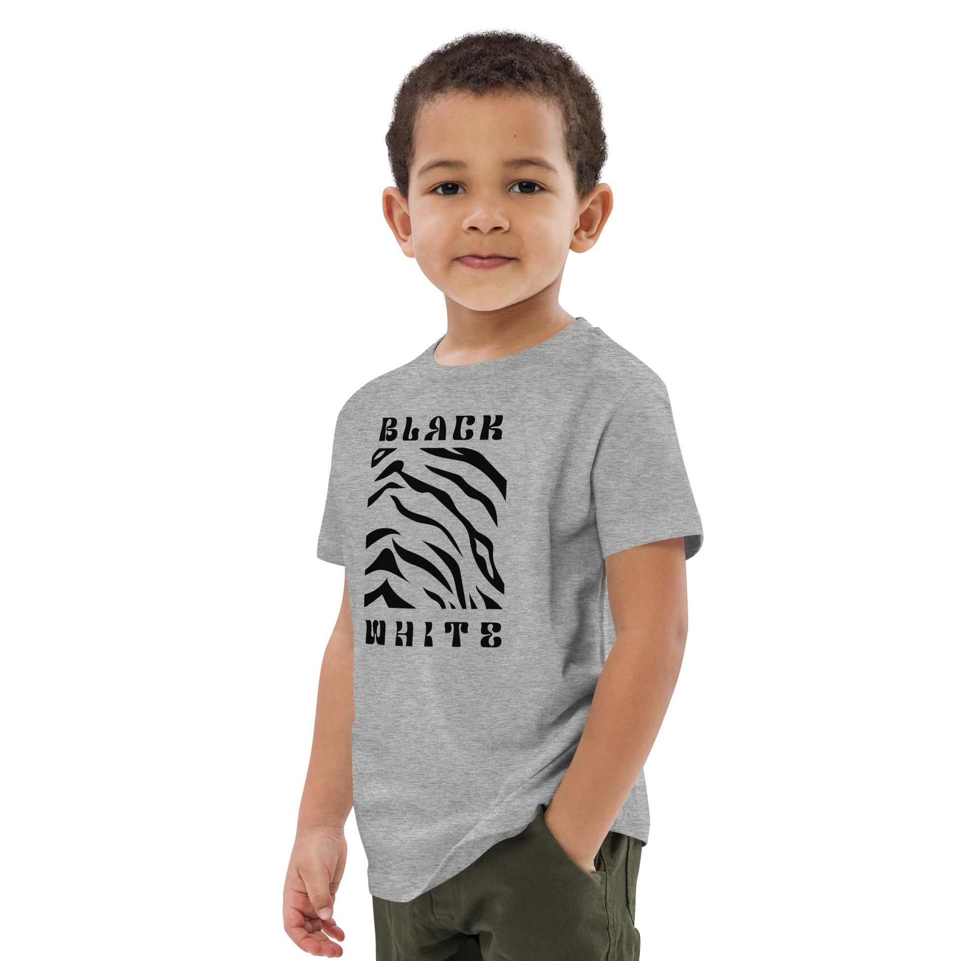 Opulent Onyx Tiger Kid's T-shirt - FLAKOUT