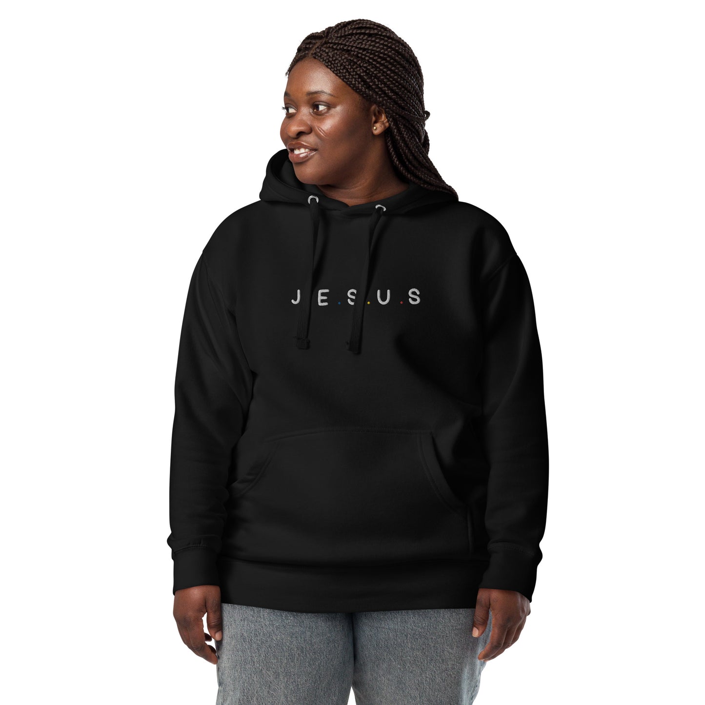 J.E.S.U.S Embroidered Unisex Hoodie - FLAKOUT