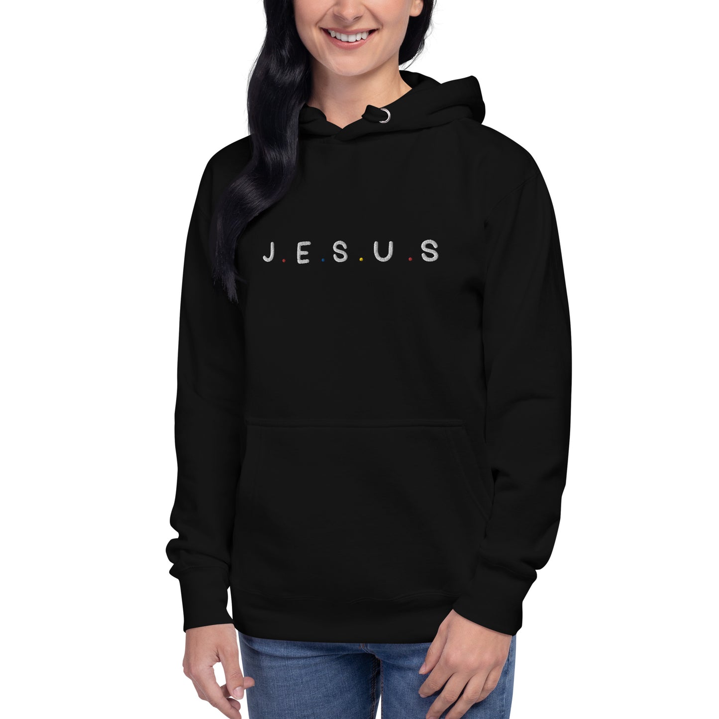 J.E.S.U.S Embroidered Unisex Hoodie - FLAKOUT