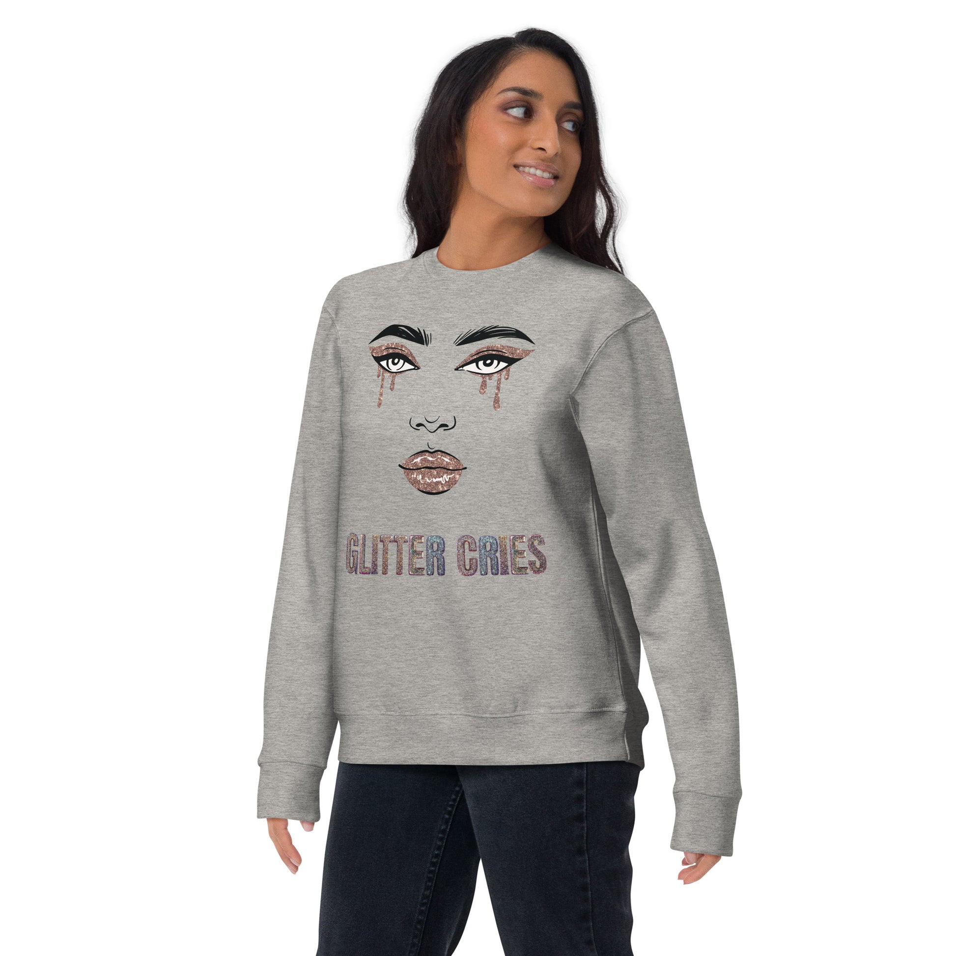 Glitter Cries Women's Fleece Sweatshirt - FLAKOUT