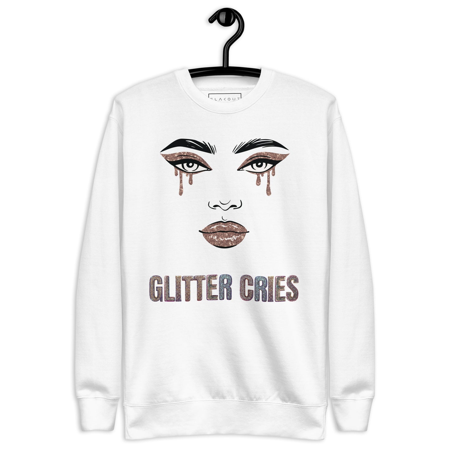 Glitter Cries Women's Fleece Sweatshirt - FLAKOUT