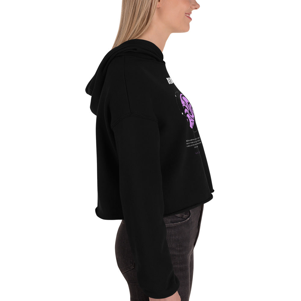 Nebuluxe Brilliance Women's Crop Hoodie - FLAKOUT