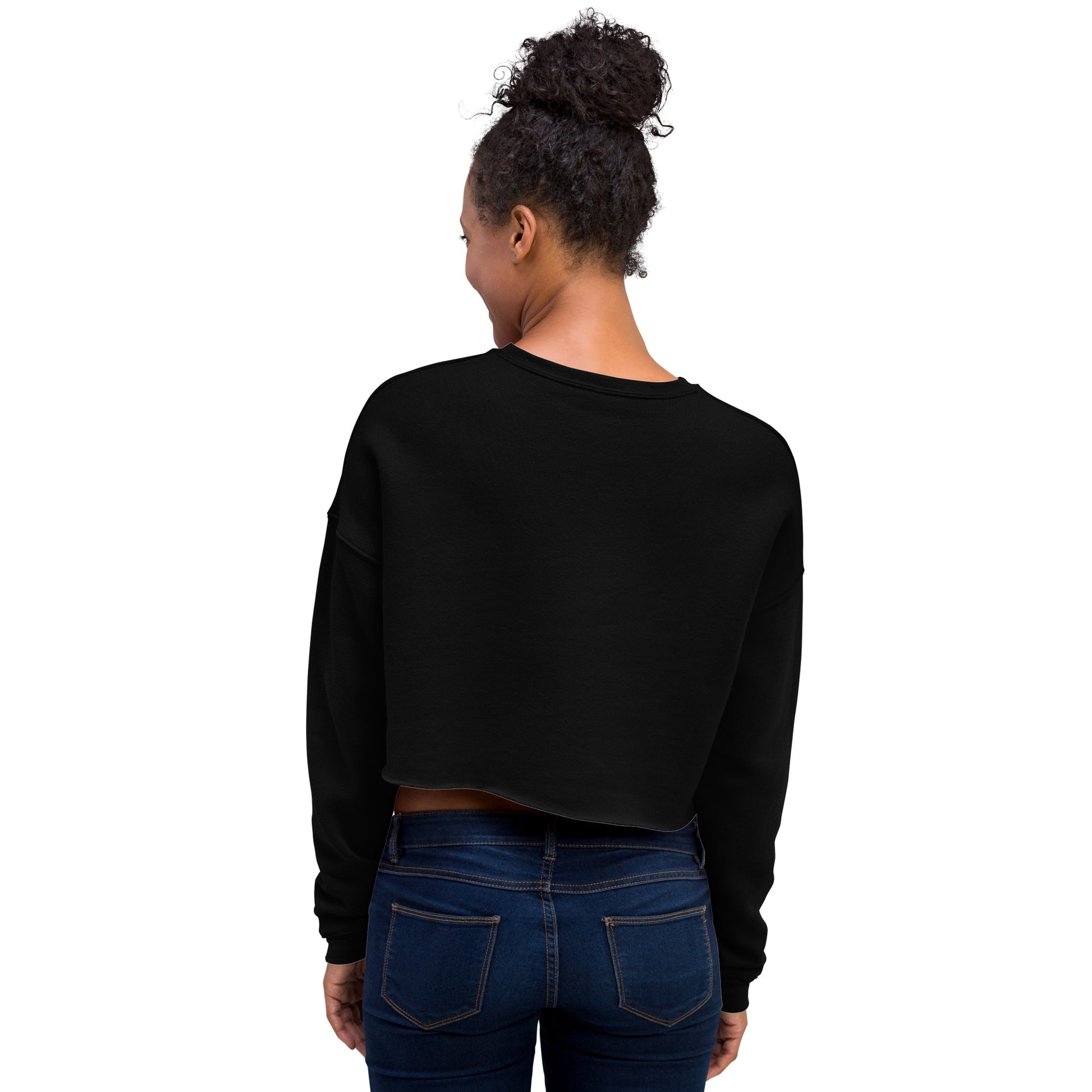 Gorgeous Opullent Allure Women's Crop Sweatshirt - Black - FLAKOUT