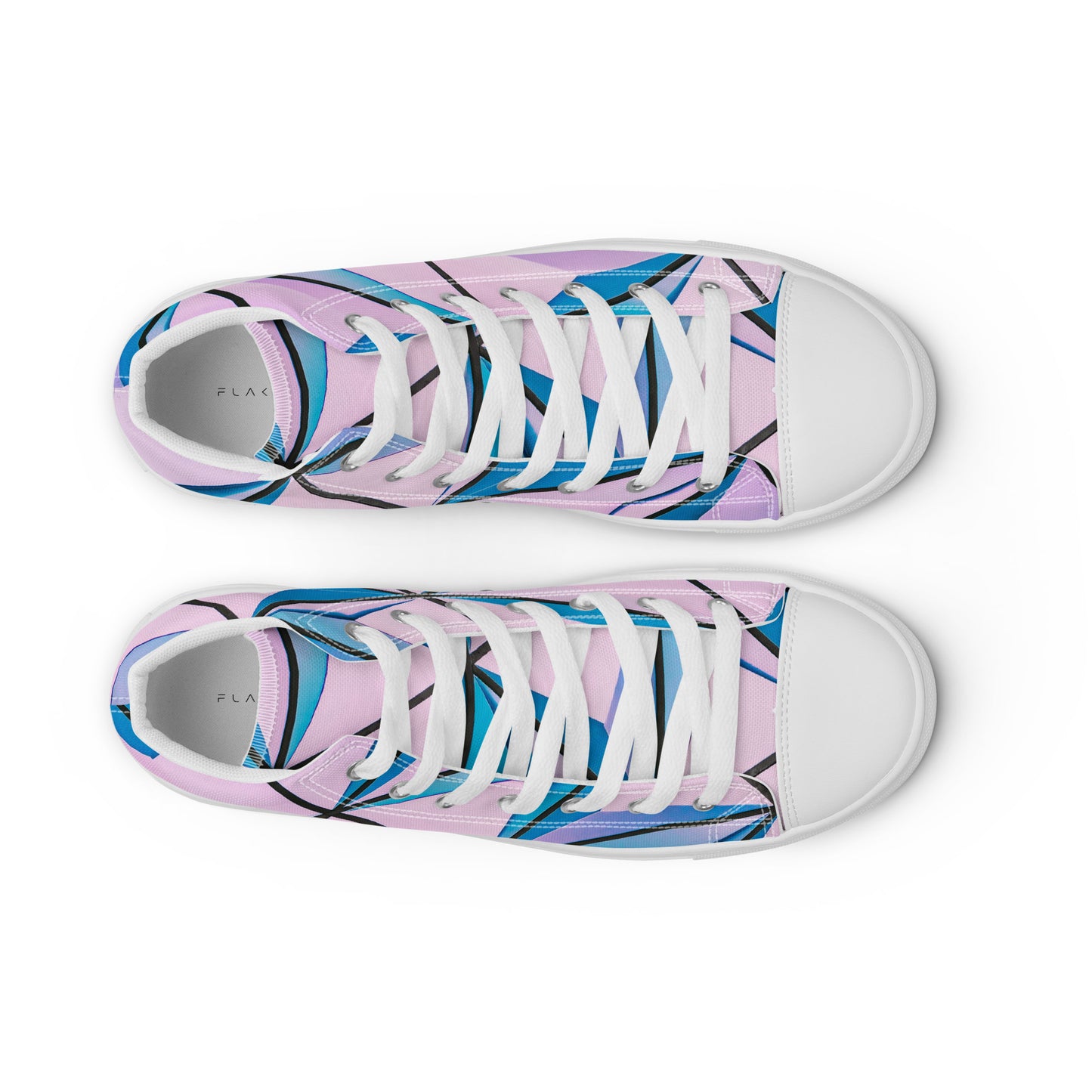 Lineage Of Angles Women's High Top Canvas Shoes - FLAKOUT