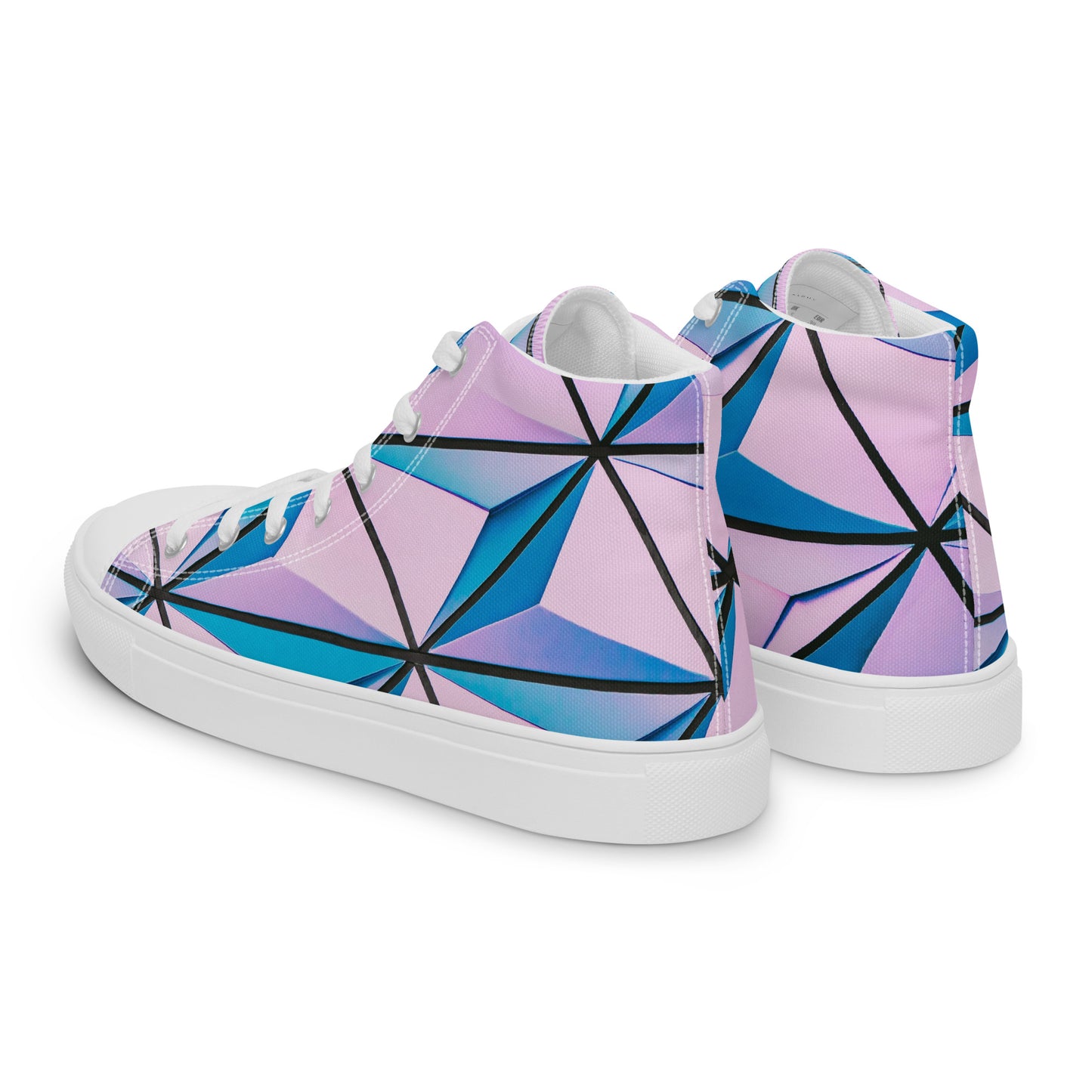 Lineage Of Angles Women's High Top Canvas Shoes - FLAKOUT