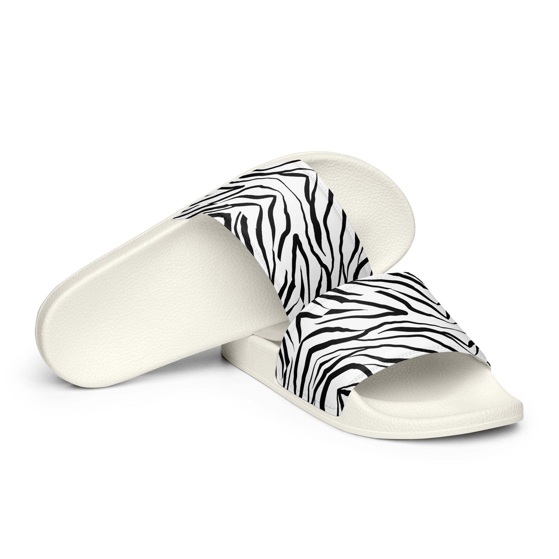 Striped Zebra Vibrance Women's Slides - FLAKOUT