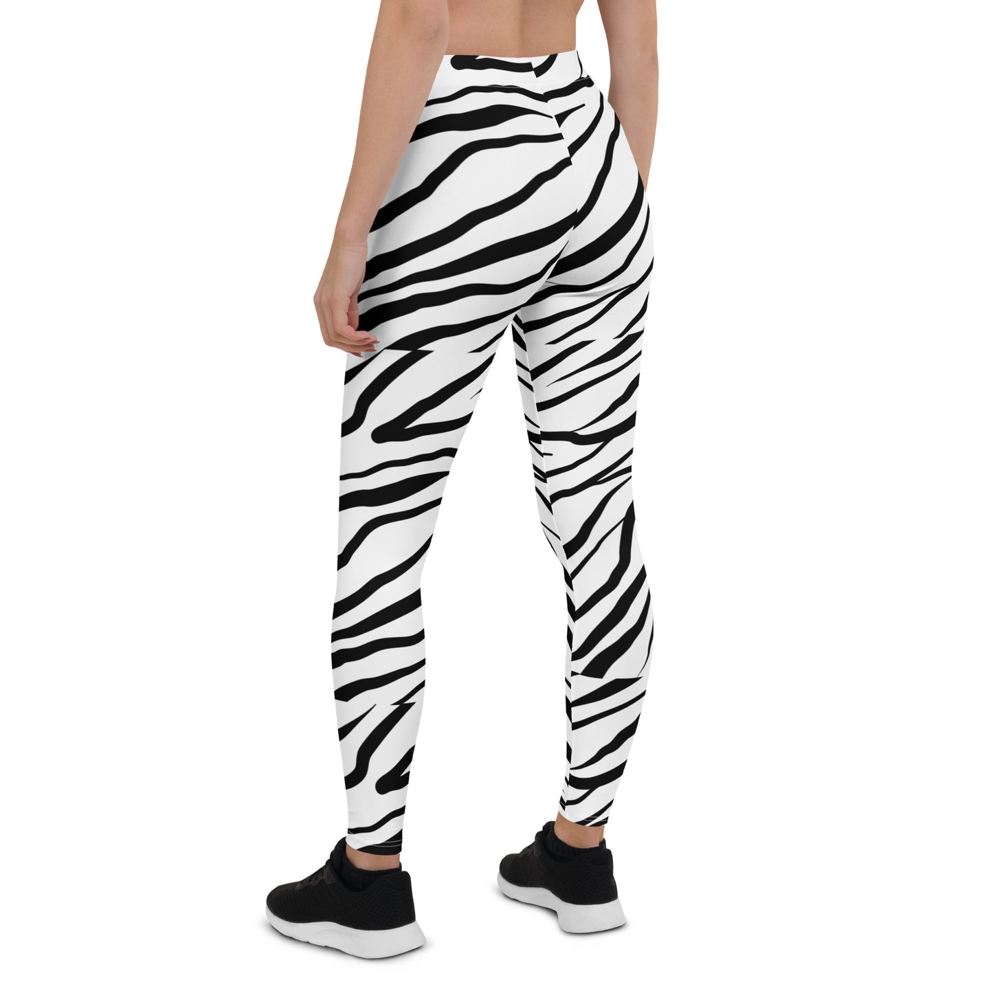 Striped Zebra Vibrance Women's Leggings - FLAKOUT