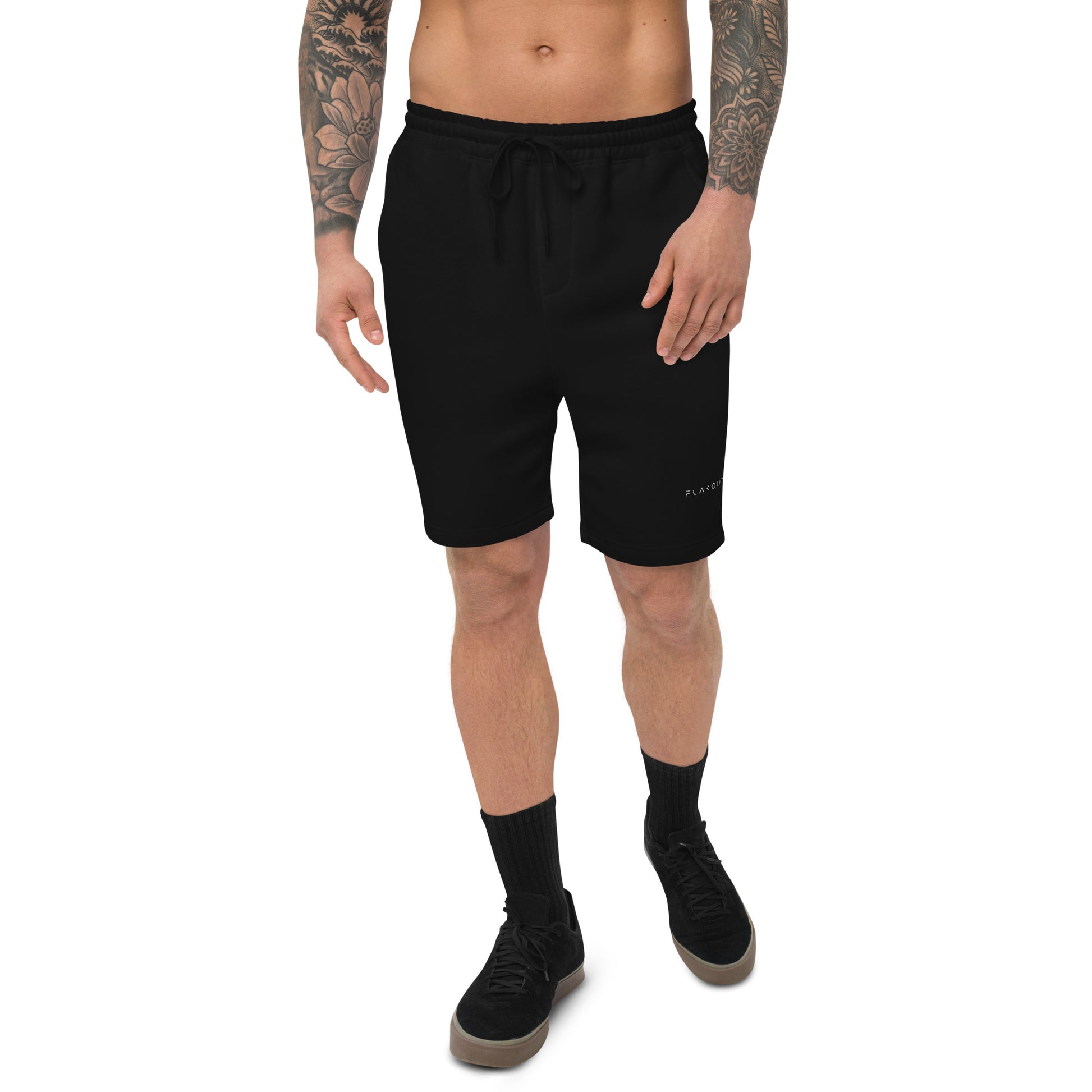 Men's Fleece Shorts Embroidered Logo - FLAKOUT