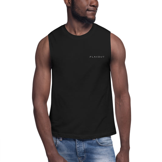 Muscle Shirt Embroidered Logo - FLAKOUT