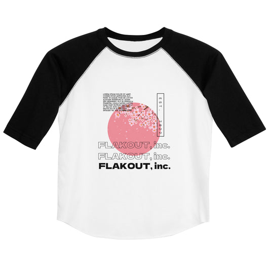 Zen Blossom Kid's Baseball Shirt - FLAKOUT